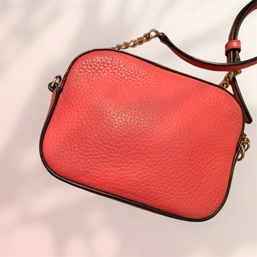 Tory Burch Pink Mini Miller Leather Crossbody Bag